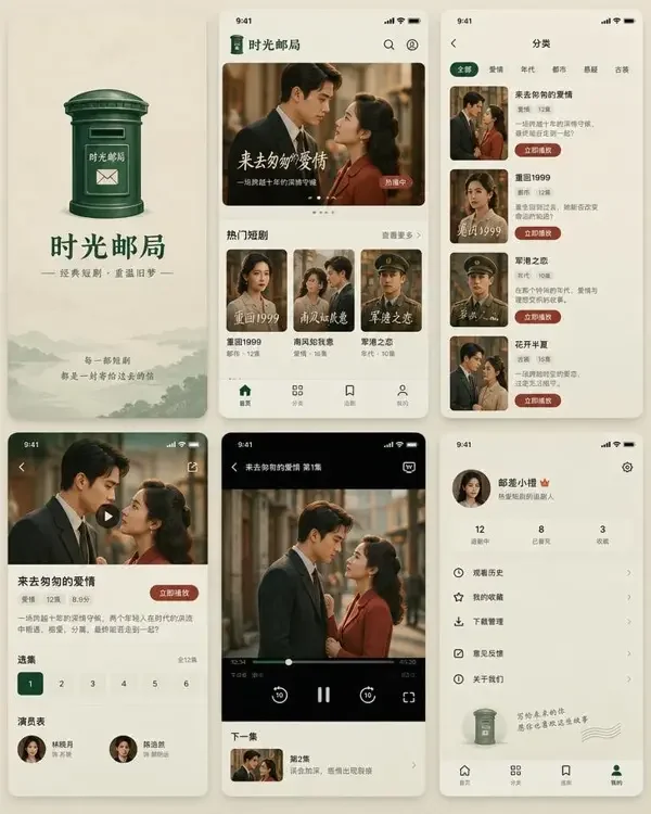成人短剧网 App 界面预览