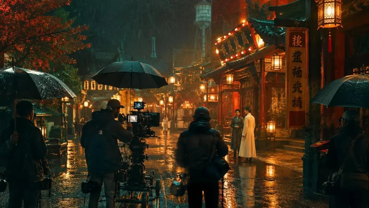 片场花絮：一场雨戏拍了 17 条 幕后花絮配图